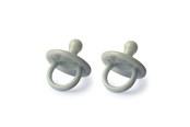 Baby Udstyr - Filibabba Silicone pacifier 2-pack - Moss green - FI-01672