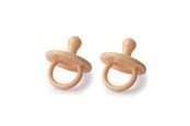 Baby Udstyr - Filibabba Silicone pacifier 2-pack - Peach - FI-01668
