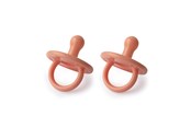 Baby Udstyr - Filibabba Silicone pacifier 2-pack - Coral - FI-01667