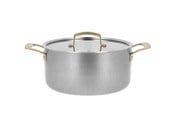 Gryder - Pillivuyt Gourmet Durance Saucepan with Lid Dia 24 cm 5 litres Steel - 27359