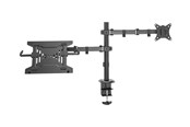 Vægbeslag, AV-Beslag & AV-Møbler - DIGITUS - mounting kit - for monitor / notebook - universal - matte black - Maks - Maks størrelse Up to 32" (monitor) / up to 15.6" (notebook) - DA-90436