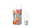 Lyskilder - Osram LED pære LED Comfort kerte mat 470lm 3,4W/927 (40W) B22d dæmpbar B22d - 4058075602816