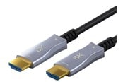 Skærmkabel - Pro HDMI 2.1 Hybrid - 10m - Sort - HDMI21BAOC-10