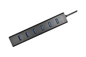 USB hub - AXAGON HUE-SA7BP - hub - 7 porte USB hub - USB 3.2 - 7 ports - Sort - HUE-SA7BP