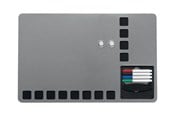 Konference & Præsentation - Nobo Quartet combo board - 610 x 390 mm - black silver - 1903812