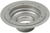 Afløb - Blücher overdel Ø110/Ø200mm. Med børering. Til vinyl - 710.602.000 S