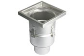 Afløb - Blücher industriafløb lodret Ø110 mm udløb. Uden membran. Til gulv beton & fliser. Rustfrit stål - 760.402.110