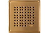 Afløb - Purus CHESS rist/ramme 150x150mm. PVD coated. Rust - 153872-845