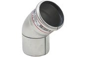 Afløb - Blücher EuroPipe bøjning 45°. 82 mm. Rustfrit stål - 820.045.082