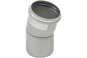 Afløb - Blücher EuroPipe bøjning 15°. 75 mm. Rustfrit stål - 820.015.075
