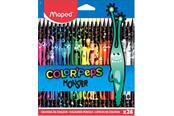 Skrive- og Tegneværktøjer - Maped Color'Peps Monster farveblyanter x24 - 862624