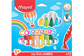 Skrive- og Tegneværktøjer - Maped Color'Peps My First Jumbo tusser x12 - 846020
