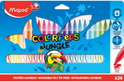 Skrive- og Tegneværktøjer - Maped Color'Peps Jungle tusser x 24 - 845422