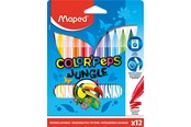 Skrive- og Tegneværktøjer - Maped Color'Peps Jungle tusser x 12 - 845420