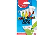 Skrive- og Tegneværktøjer - Maped Color'Peps XXL Brush Jumbo tusser x5 - 844705