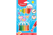 Skrive- og Tegneværktøjer - Maped Color'Peps My first Jumbo farveblyanter x12 - 834010