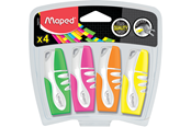Skrive- og Tegneværktøjer - Maped Fluo'Peps Pocket Soft highlightere x4 - 742777