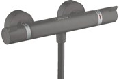 Blandingsbatterier og armaturer - Hansgrohe Ecostat Comfort Termostatarmatur, Børstet sort krom - 13116340