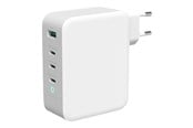Mobil - Adaptere & Opladere - Deltaco USBC-GAN04 power adapter - GaN technology - USB 24 pin USB-C - 130 Watt - USBC-GAN04