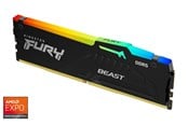 RAM - Kingston FURY Beast RGB DDR5-5600 - 8GB - CL36 - Single Channel (1 pcs) - AMD EXPO & Intel XMP - Sort med RGB - KF556C36BBEA-8
