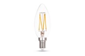 Lyskilder - HiluX LED pære K2 Kerte 5,2W/927 (40W) Klar Dæmpbar E14 - 5714255004991