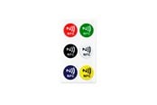Smart Home - Light Solutions NFC tag - NTAG213 - farvet klistermærker - 6 stk - 5714255004151