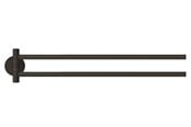 Badeværelsestilbehør - tesa Moon Black two-armed towel holder self-adhesive - 40562-00000-00