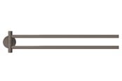 Badeværelsestilbehør - tesa Moon Grey two-armed towel holder self-adhesive - 40582-00000-00
