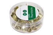 Skrivebordstilbehør - b.n.t/office Flade Tegnestifter 100 styk Guld - 746500
