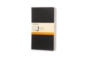 Blokke, Formularer & Notesbøger - Moleskine Cahier Journal Linjeret Pocket Sort 3-Pak - QP311F