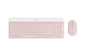 Tastatur - Logitech Slim Wireless Combo MK470 - Tastatur & Mus sæt - Universal - Pink - 920-011322