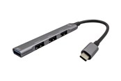 USB hub - I-Tec - hub - 4 ports USB hub - 4 ports - Grå - C31HUBMETALMINI4