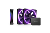 Kabinet Køler - NZXT F120 RGB DUO 3-pack & RGB Controller - Black - Kabinet køler - 120mm - Sort med RGB LED lys - 29 dBA - RF-D12TF-B1