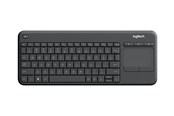 Tastatur - Logitech K400 Plus Ergonomic Wireless Touch - Tastatur - Tjekkisk - Sort - 920-007151