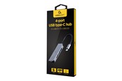 USB hub - Gembird Cablexpert - hub - 4-port USB type-C - 4 ports USB hub - 4 ports - Grå - UHB-CM-U3P1U2P3-01