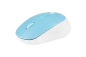 Mus - Natec Harrier 2 - mouse - Bluetooth 5.1 - white blue - Mus - Optisk - 4 knapper - Blå - NMY-1963