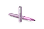 Skrive- og Tegneværktøjer - Parker Vector XL Rollerball Pen | Metallisk lilla lak på messing | Fin spids med sort blækpåfyldning | Gaveæske - 2159778