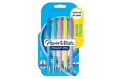 Skrive- og Tegneværktøjer - Paper Mate Flexgrip Ultra Pastel kuglepenne | Medium spids (1,0 mm) | Sort blæk | Pastelhylster | 5 Stk - 2152934