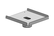Vægbeslag, AV-Beslag & AV-Møbler - Ergonomic Solutions SpacePole Essentials - mounting component - for printer - black - Maks - Maks størrelse - SPV3105-02
