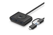 USB hub - UGREEN USB 3.0 Hub with USB-A & USB-C Port USB hub - USB 3.0 - 4 ports - Sort - 40850