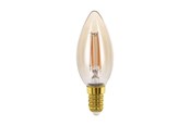 Lyskilder - EGLO LED pære C35 Kerte 4W/822 270 lumen amber E14 - 110058