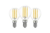 Lyskilder - EGLO LED pære P45 Krone 7W/827 806 lumen klar 3-pak E14 - 113106