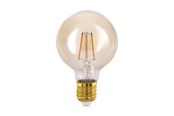 Lyskilder - EGLO LED pære G80 Globe 4W/822 350 lumen amber E27 - 110052
