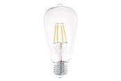 Lyskilder - EGLO LED pære ST64 7W/827 806 lumen klar E27 - 110012