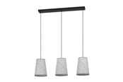 Lamper - EGLO ALSAGER langbordspendel, sort/grå - 43985