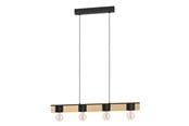 Lamper - EGLO BAILRIGG langbordspendel, sort/brun - 43902