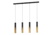 Lamper - EGLO BARBOTTO langbordspendel, sort/guld - 900873