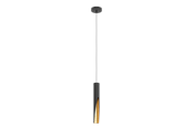 Lamper - EGLO BARBOTTO pendel, sort/guld - 900872