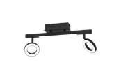 Lamper - EGLO CARDILLIO spotskinne 2L, sort - 900514