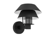 Lamper - EGLO CHIAPPERA udendørs væglampe, sort - 900287